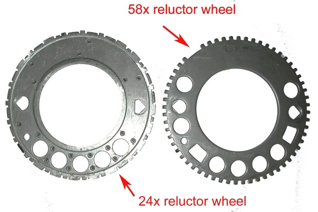 crankshaft reluctor wheels